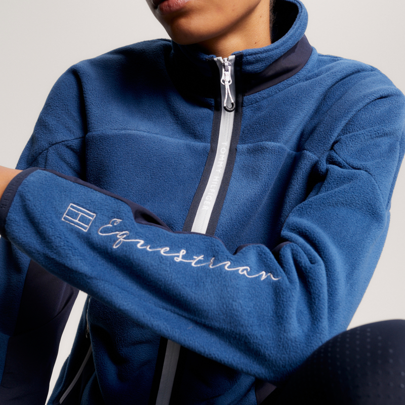 Tommy Hilfiger Women's Thermo Zip Fleece Jacket - Indigo Blue-6